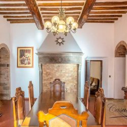Impressive restored 4+ bedroom villa and 1 bedroom annex with great original features and 2 hectares in a fantastic panoramic position a few km from Volterra. More land available.