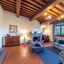 Beautiful red country villa with pool and annexes for sale near Florence, Tuscany (26)
