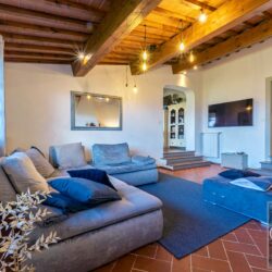 Beautiful red country villa with pool and annexes for sale near Florence, Tuscany (28)