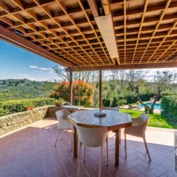 Beautiful red country villa with pool and annexes for sale near Florence, Tuscany (8)
